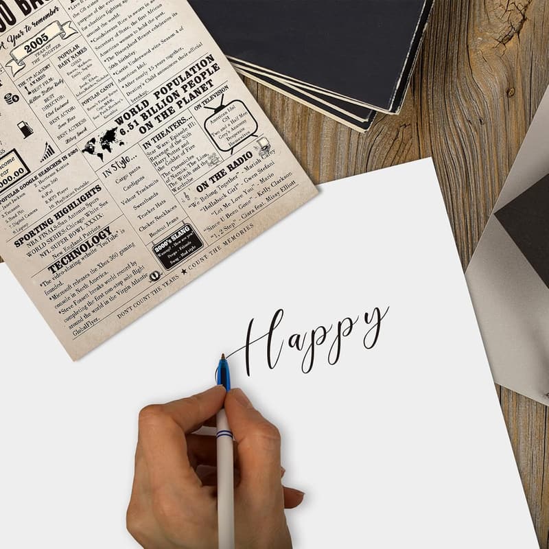 20th Birthday Card for Him/Her - Jumbo Unique Gift