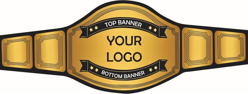 Customizable Wrestling Championship Belt - Fully Personalized
