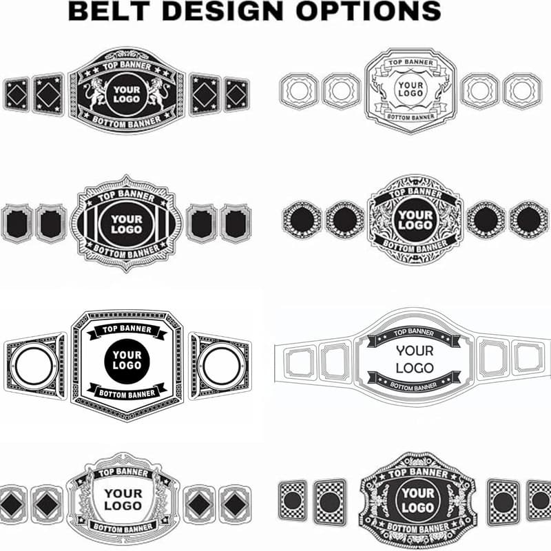 Customizable Wrestling Championship Belt - Fully Personalized
