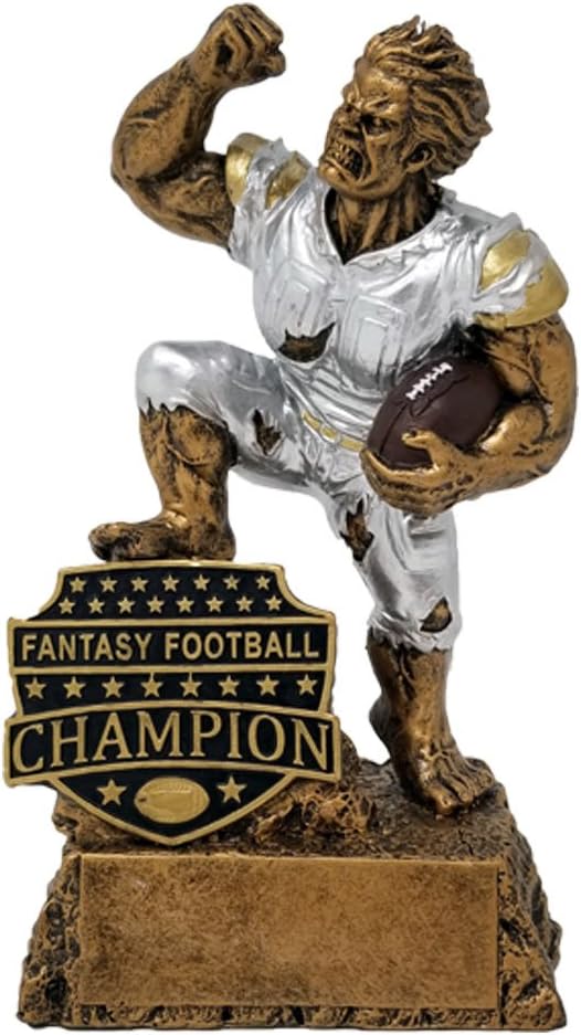 Fantasy Football League Champion Trophy - 6.5 Inch Gold/Silver