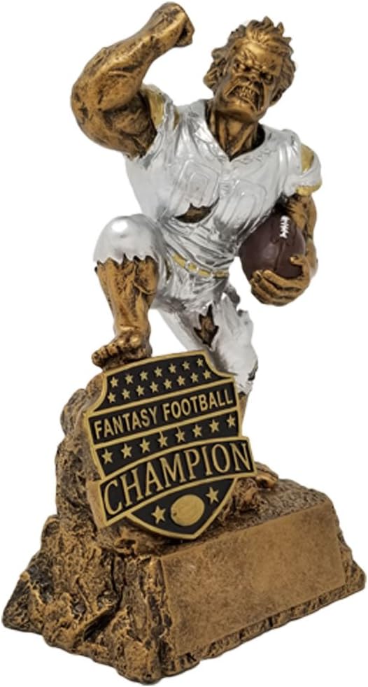 Fantasy Football League Champion Trophy - 6.5 Inch Gold/Silver