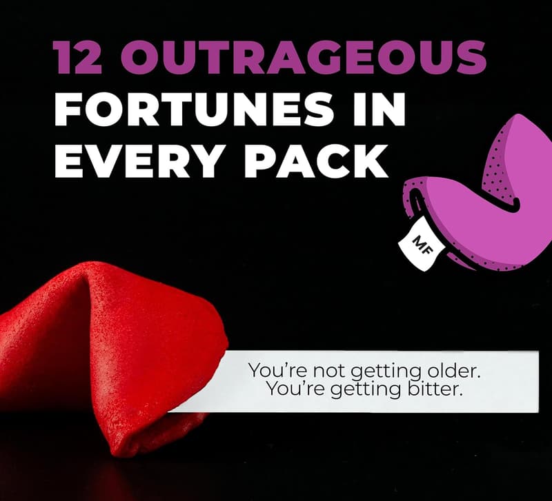 Birthday Comedy Fortune Cookie Box - Set of 12
