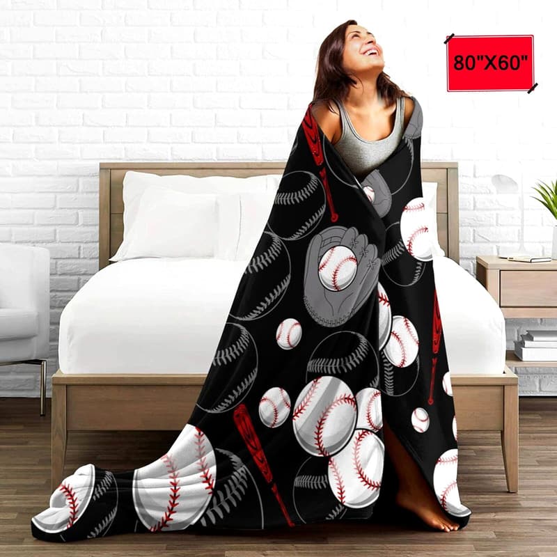 Cozy Lightweight 3D Printed Soccer Blanket for Sports Fans