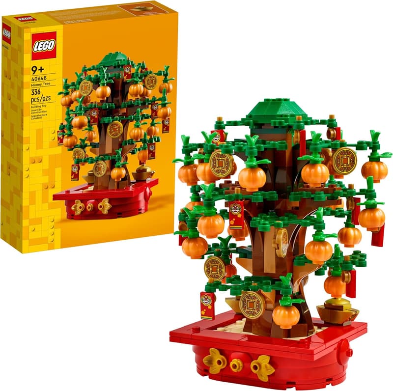 Lunar New Year LEGO Money Tree Building Toy for Kids 9+