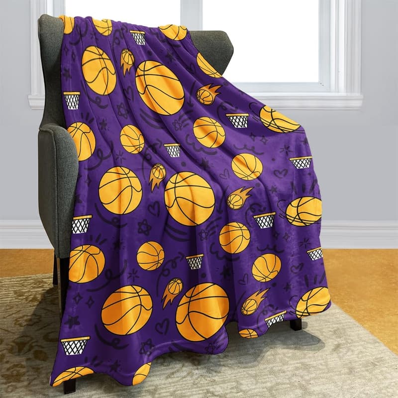 Basketball Throw Blanket, 50