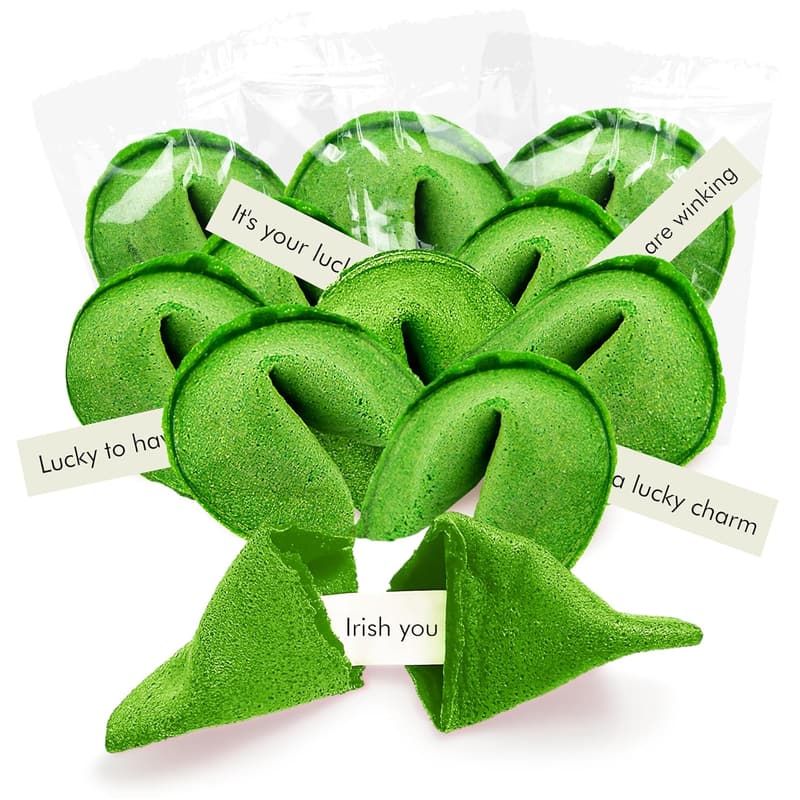 St. Patrick's Day Fortune Cookies - 50 Pack of Unique Treats