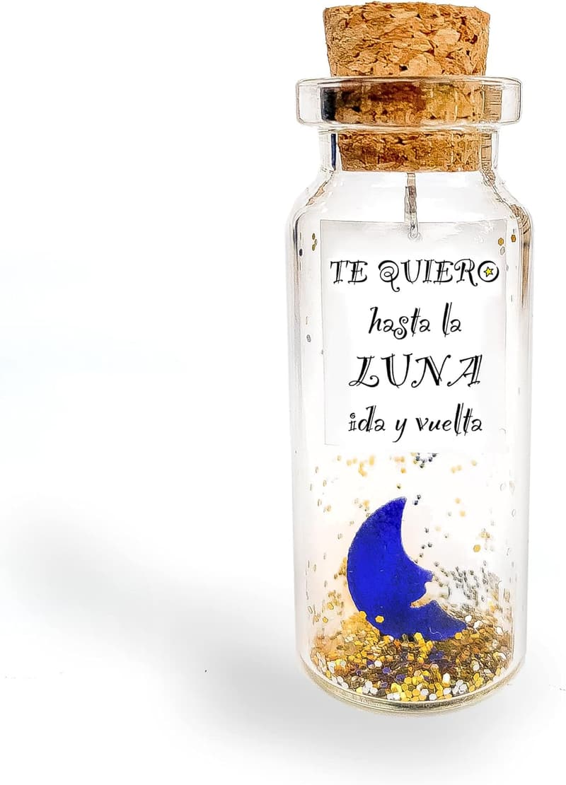 Romantic Message Gift Bottle for Couples with Wishes Card