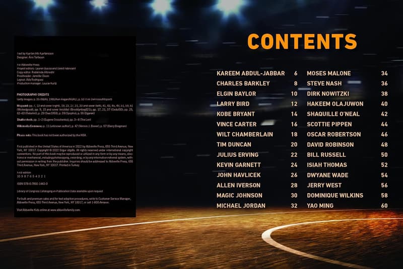 NBA Legends Book by Abbeville Sports