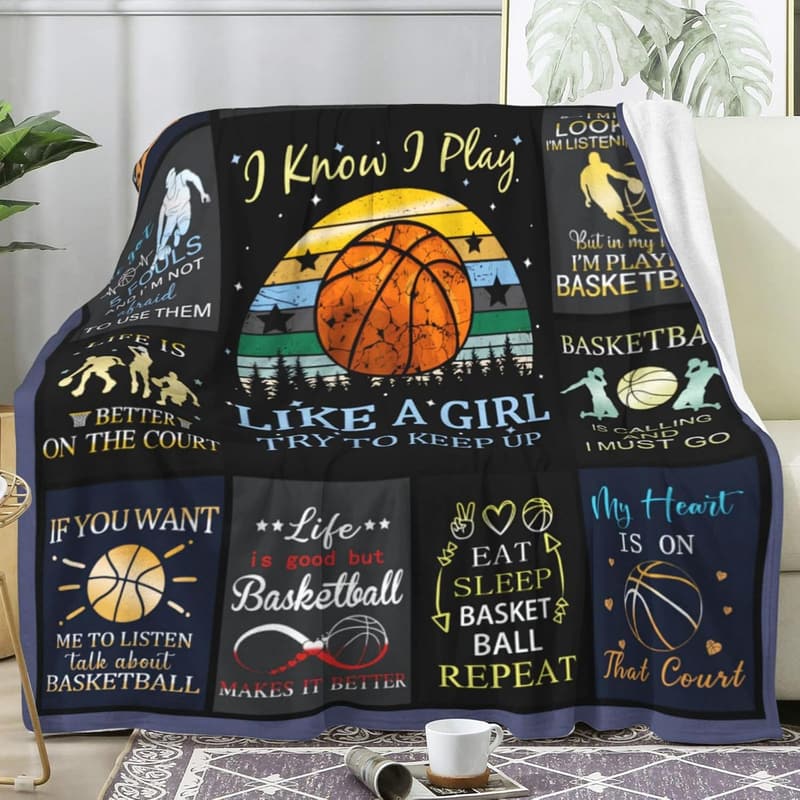 Basketball Blanket for Teens and Coaches, 50