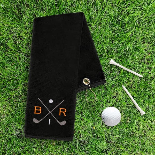 Personalized Golf Towel - Custom Embroidered Gift for Golfers