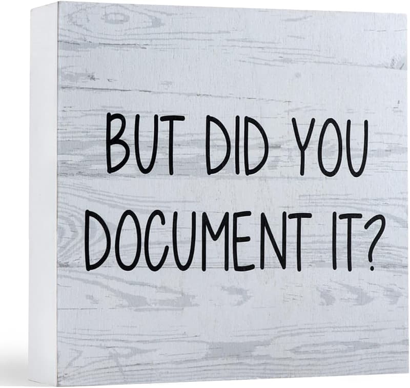 Funny Coworker Desk Sign - HR Gifts for Office Humor
