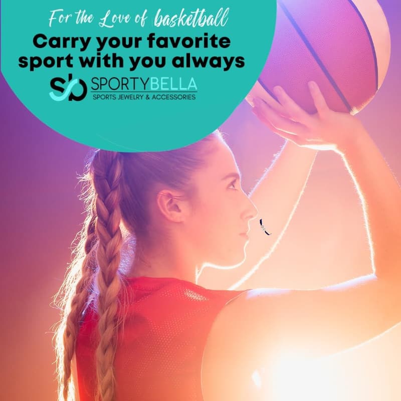 Basketball Necklace for Her - Non-Tarnish Charm Gift