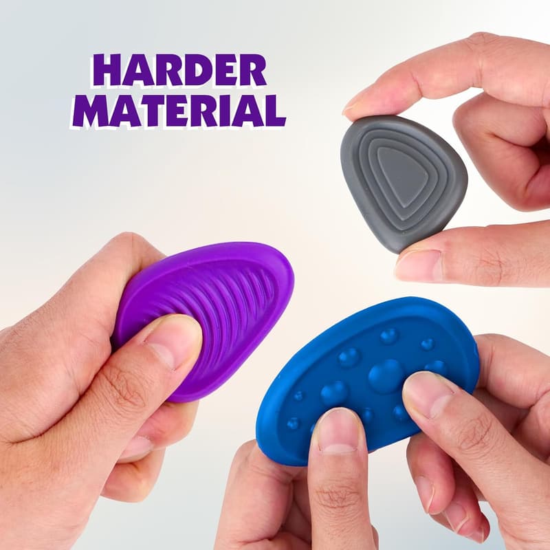 Sensory Stone Fidget Toys for Adults & Kids - 6 Pack
