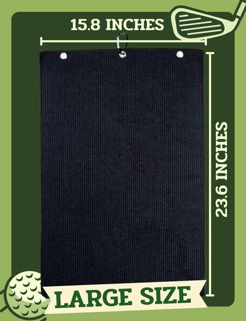 Monogrammed Microfiber Golf Towel for National Golf Day