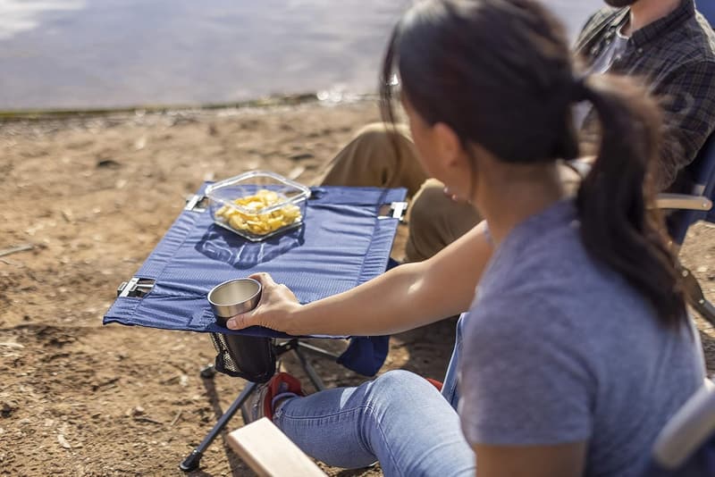 Portable Folding Table for Outdoor Activities - Navy