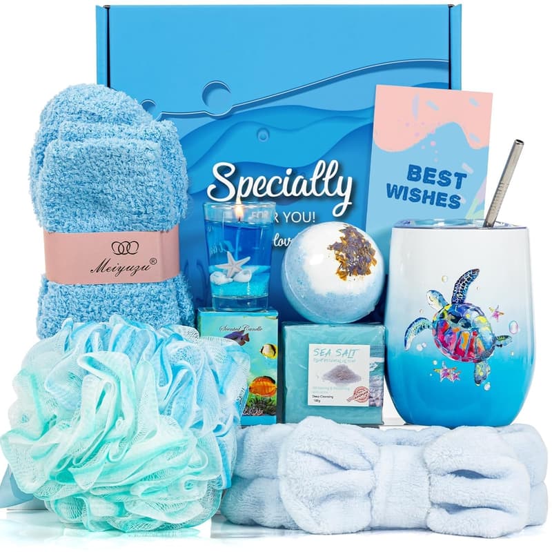 Ocean Spa Self-Care Gift Basket for Women