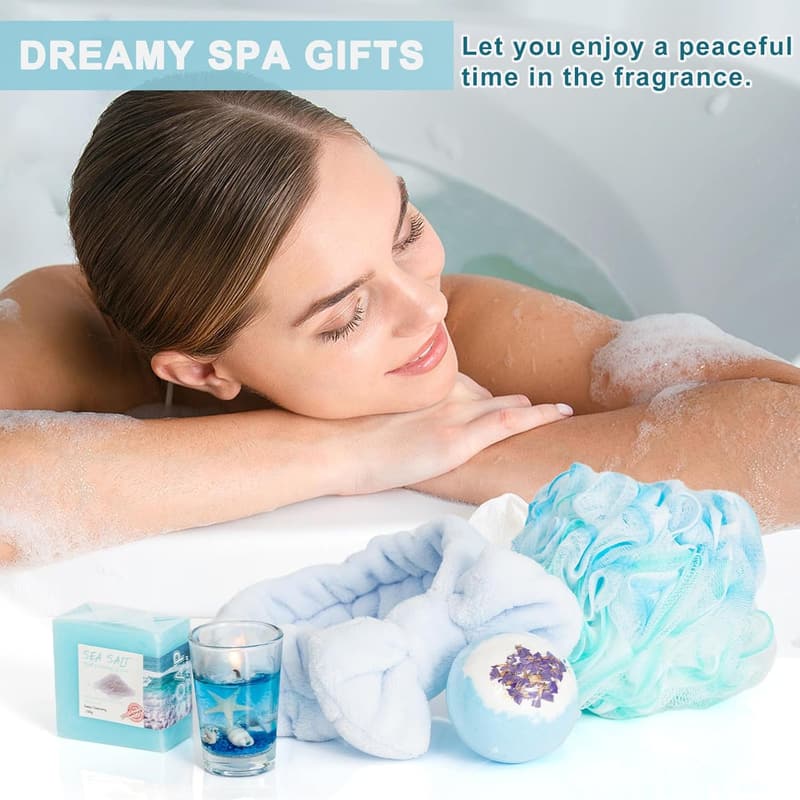 Ocean Spa Self-Care Gift Basket for Women