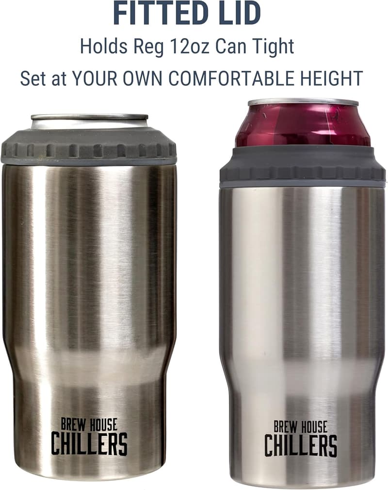 4-in-1 Stainless Steel Travel Mug & Drink Holder Set