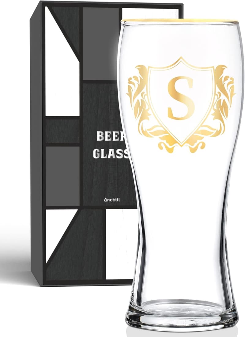 Custom Beer Glass for Dad – Unique Alcohol Gift