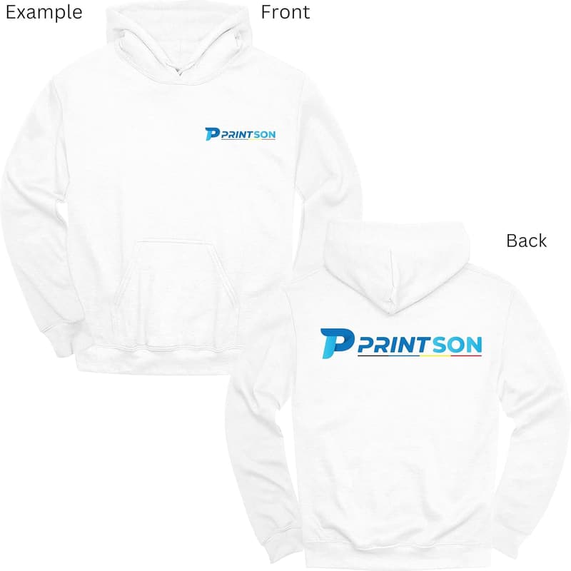 Personalized Custom Hoodie for Couples | Front & Back Print