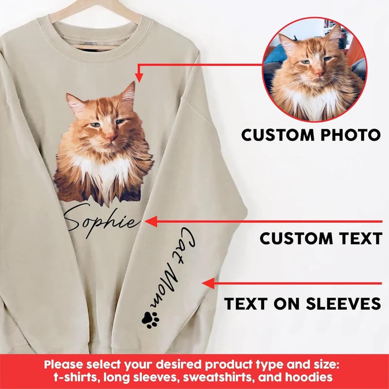 Custom Portrait Hoodies for Men & Women - Design Your Own