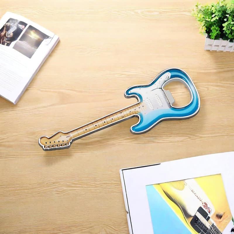 Guitar Shaped Bottle Openers Set for Music Lovers
