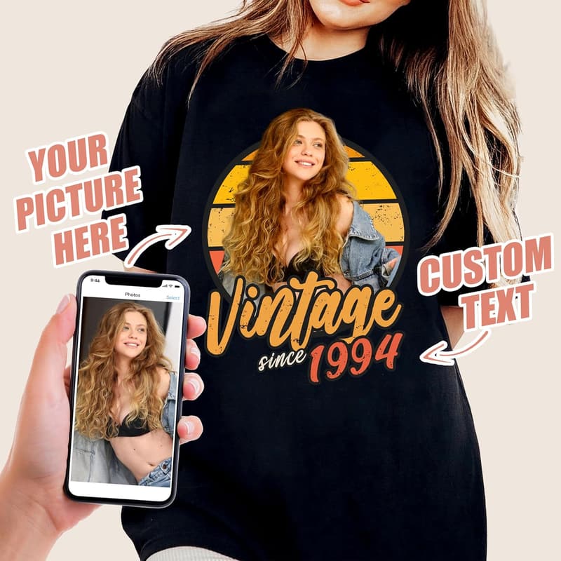 Custom Vintage Rap Tee for Boyfriend's Birthday or Valentine