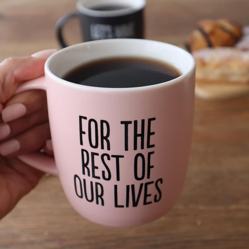 Engagement Gift: Mr & Mrs Coffee Mug Set for Couples