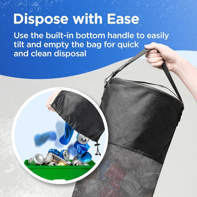 Portable Leakproof Collapsible Trash Can for Boats and RVs