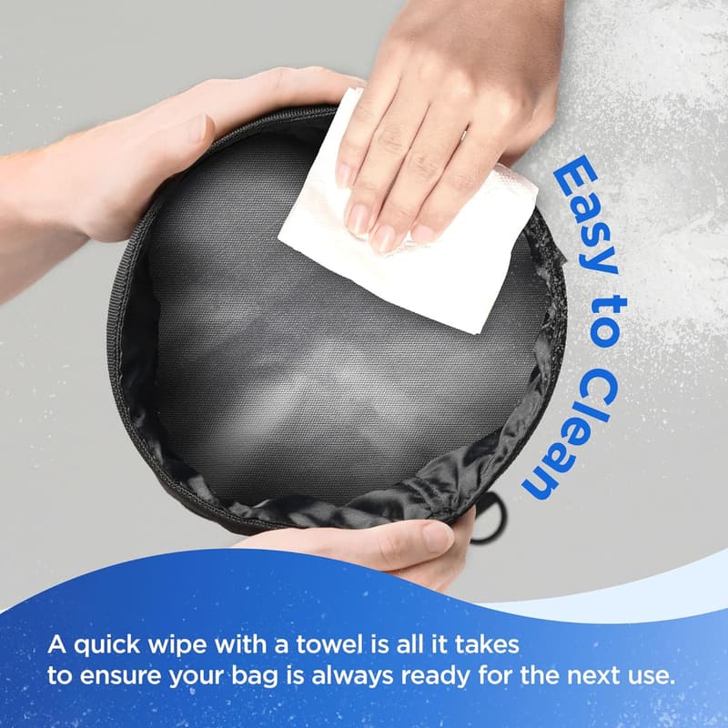 Portable Leakproof Collapsible Trash Can for Boats and RVs