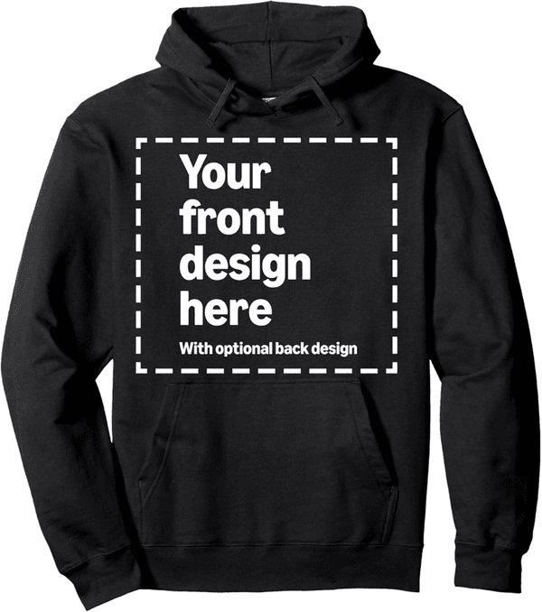 Customizable Front & Back Print Hoodie for Men & Women