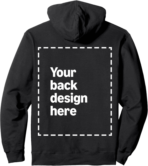Customizable Front & Back Print Hoodie for Men & Women