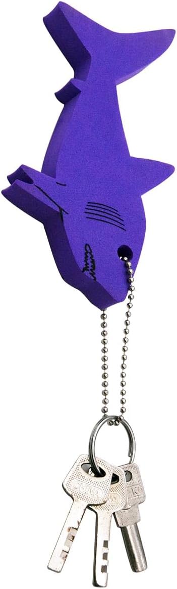 Shark-Style Floating Keychain for Boat Keys and Fishing
