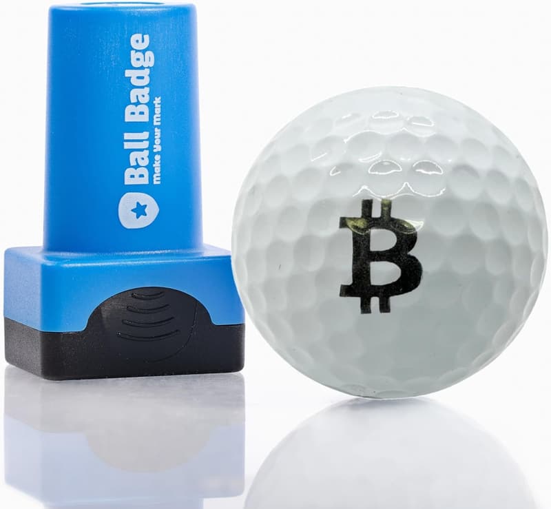 Golf Ball Stamp - Self-Inking Reusable Marker for Golf Balls