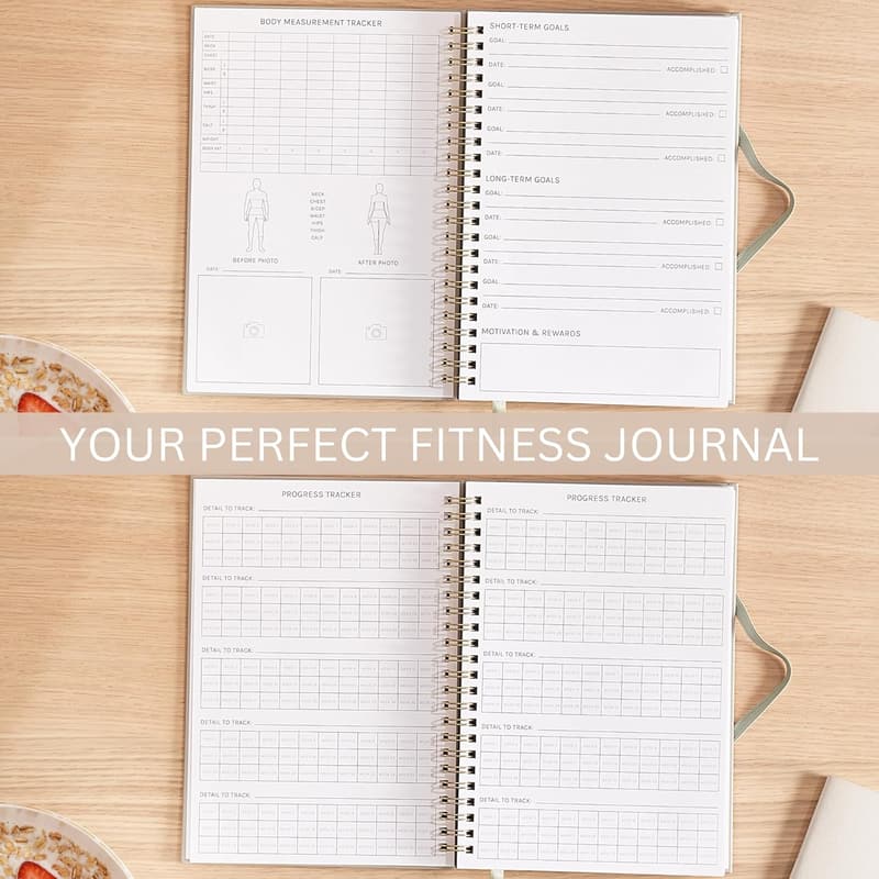 Fitness Journal for Women - Workout Planner & Progress Tracker