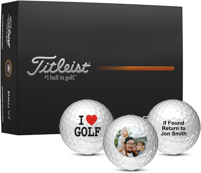 Personalized Titleist Pro V1 Golf Balls - Custom Logo Design