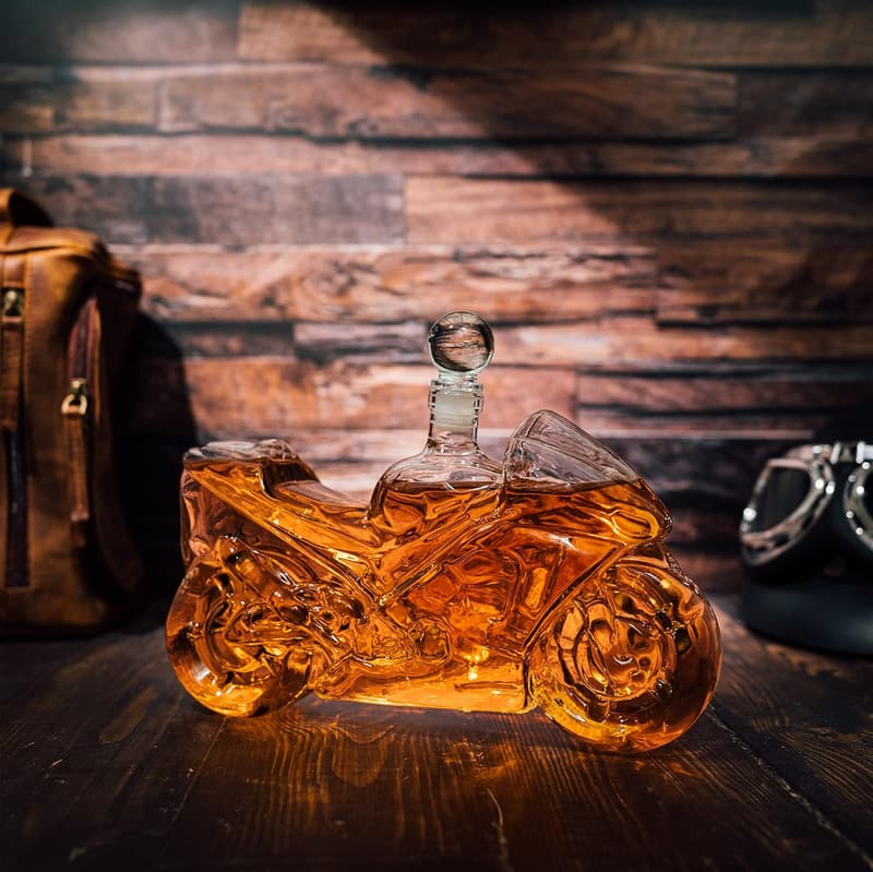 Motorcycle Decanter for Whiskey & Wine - Biker Gifts for Men