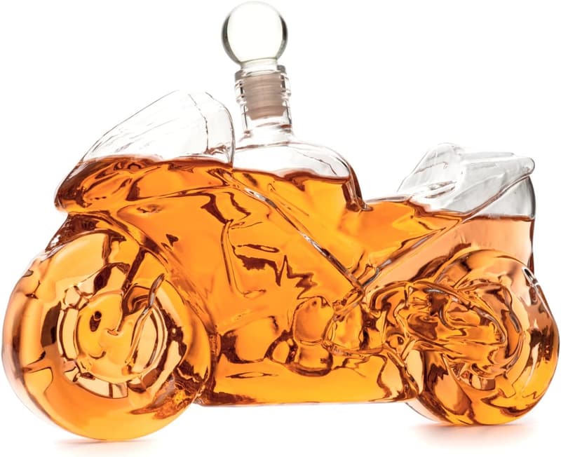 Motorcycle Decanter for Whiskey & Wine - Biker Gifts for Men