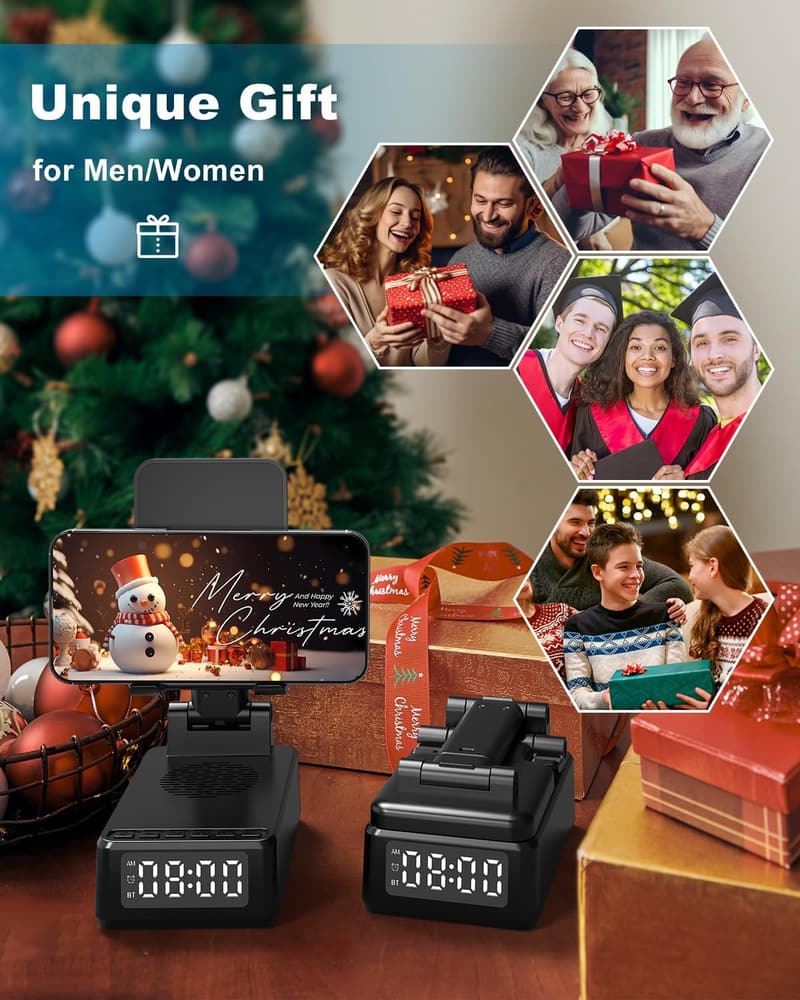 Bluetooth Speaker & Wireless Charger Stand for Birthdays