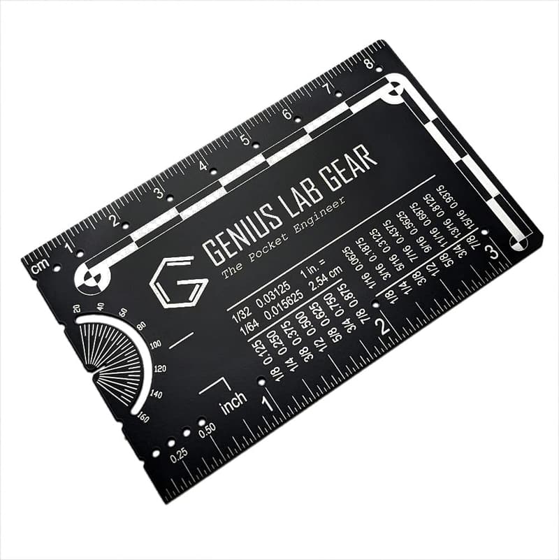 Techie Graduation Gift: 3-inch Metal Engineering Ruler Multi-tool