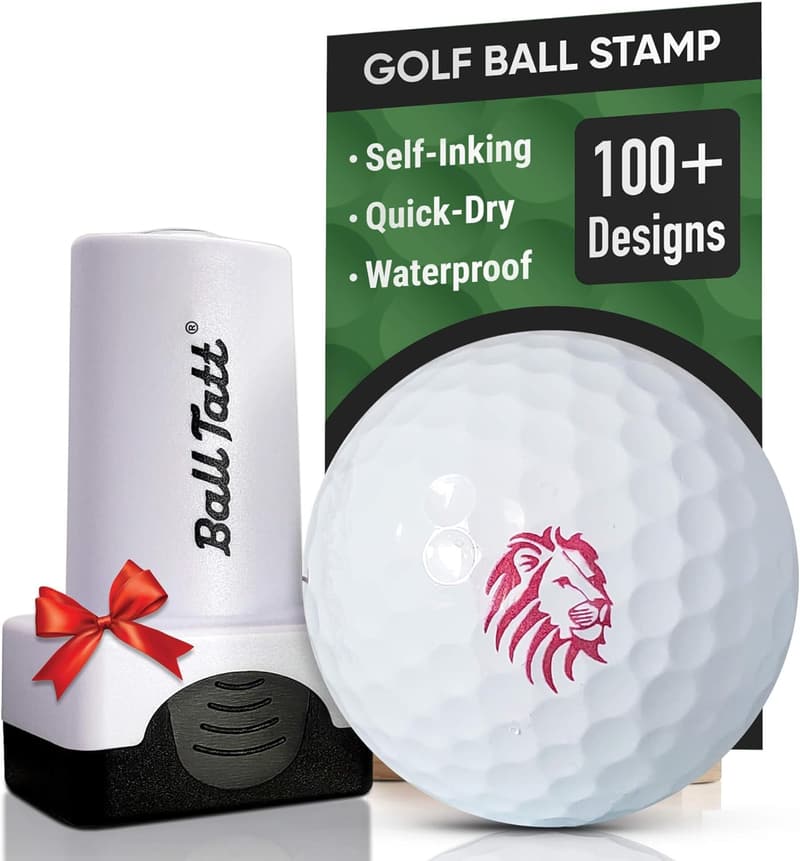 Golf Ball Stamp - Quick-Dry Self-Inking Marking Tool for Golfers