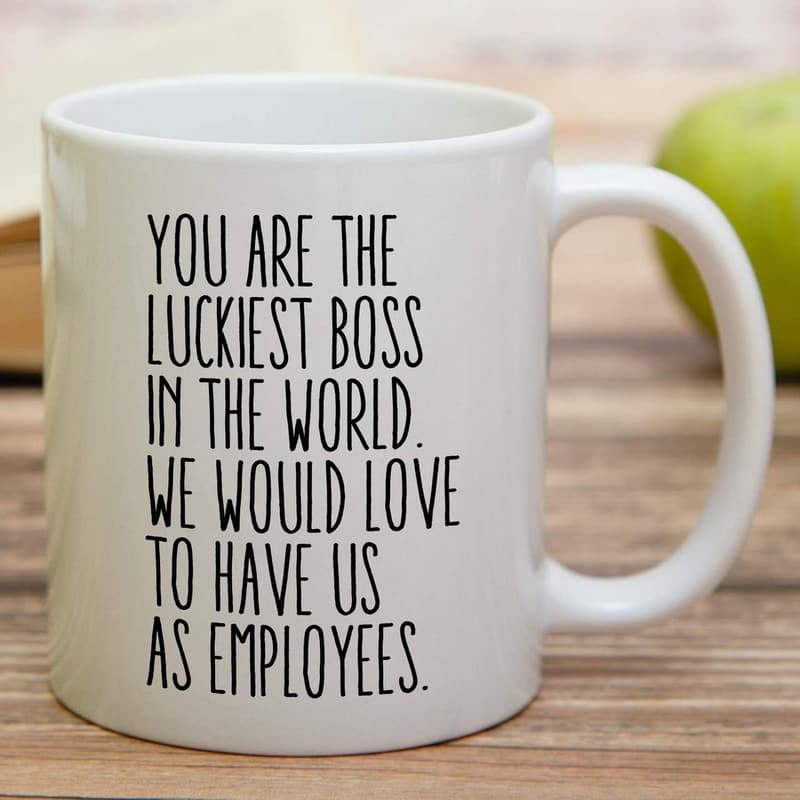 Lucky Boss Mug - 11 oz Ceramic Coffee Cup for Birthdays