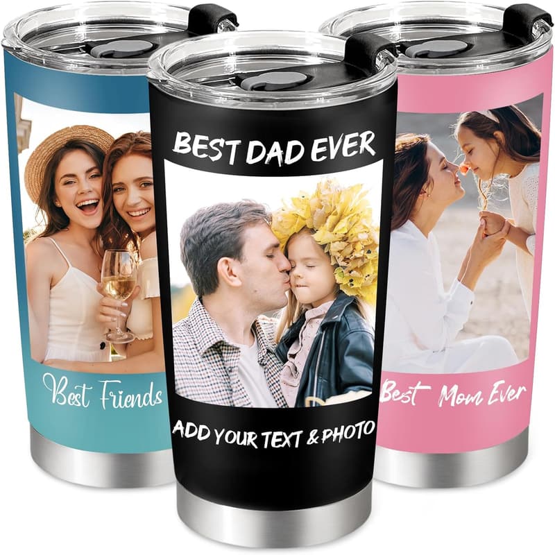 Personalized 20oz Insulated Coffee Tumbler for Dad