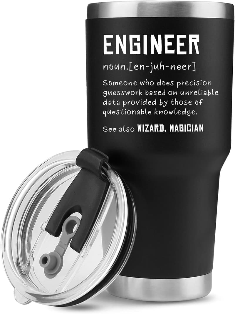 Engineering Student Gifts: 30 oz Insulated Stainless Steel Tumbler