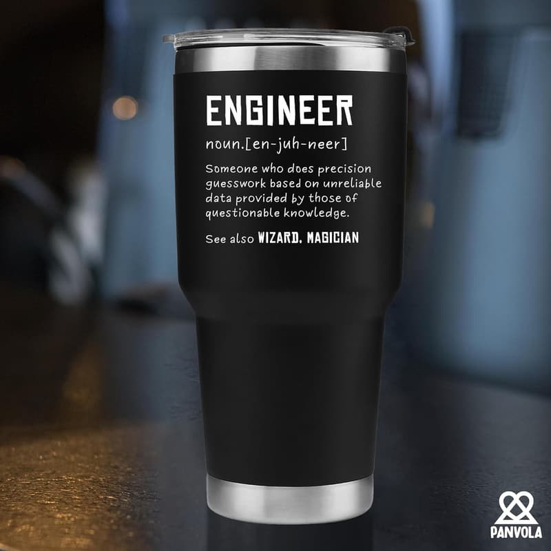 Engineering Student Gifts: 30 oz Insulated Stainless Steel Tumbler