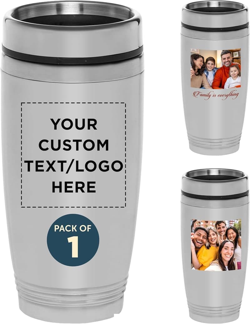 Personalized 16 oz Stainless Steel Coffee Tumbler