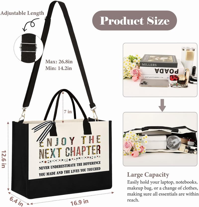 2025 Retirement Tote Bag for Women - Funny Farewell Gift