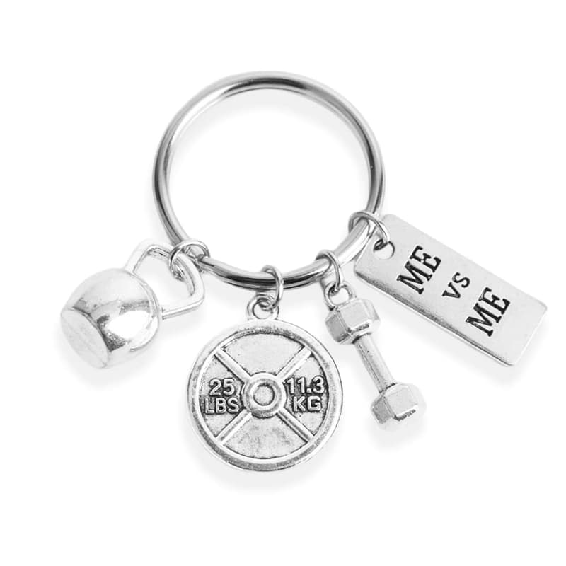Fitness Keychain Gift for Women and Men - Uplifting Weight Loss Gift