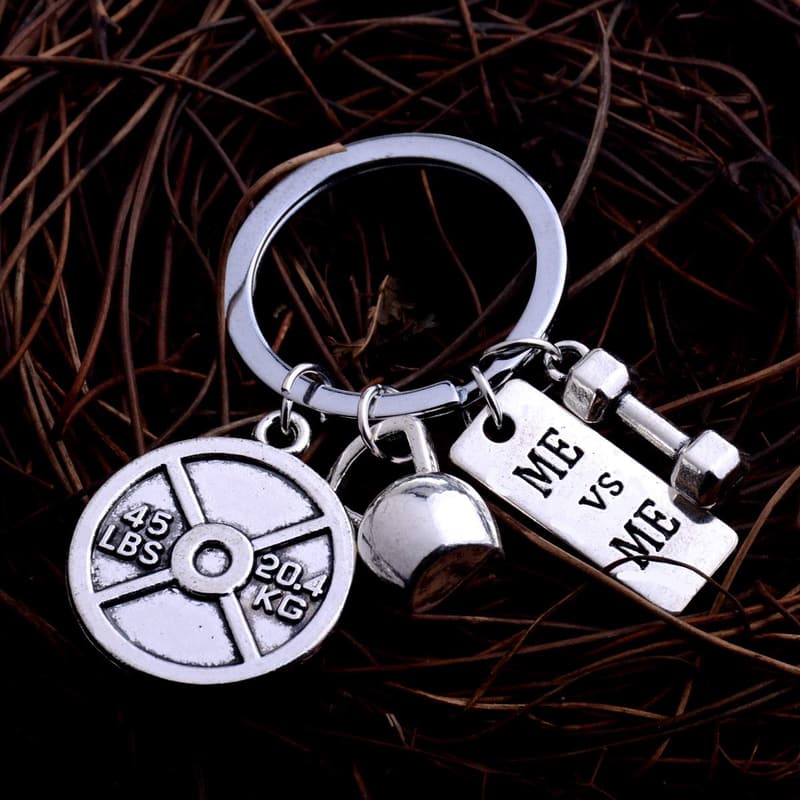 Fitness Keychain Gift for Women and Men - Uplifting Weight Loss Gift