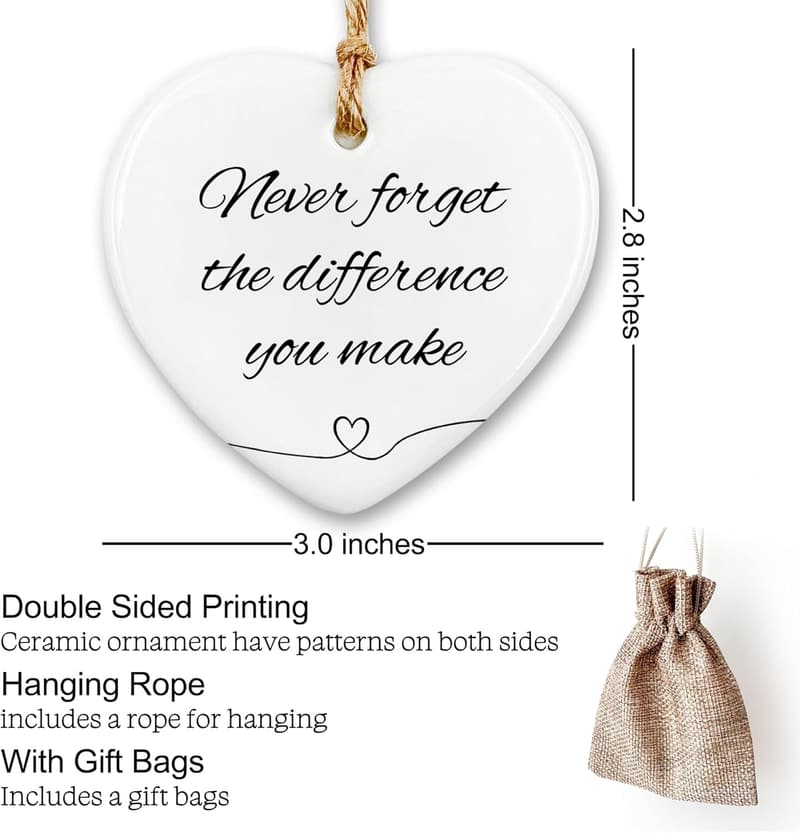 Appreciation Ceramic Ornament Keepsake for Colleagues